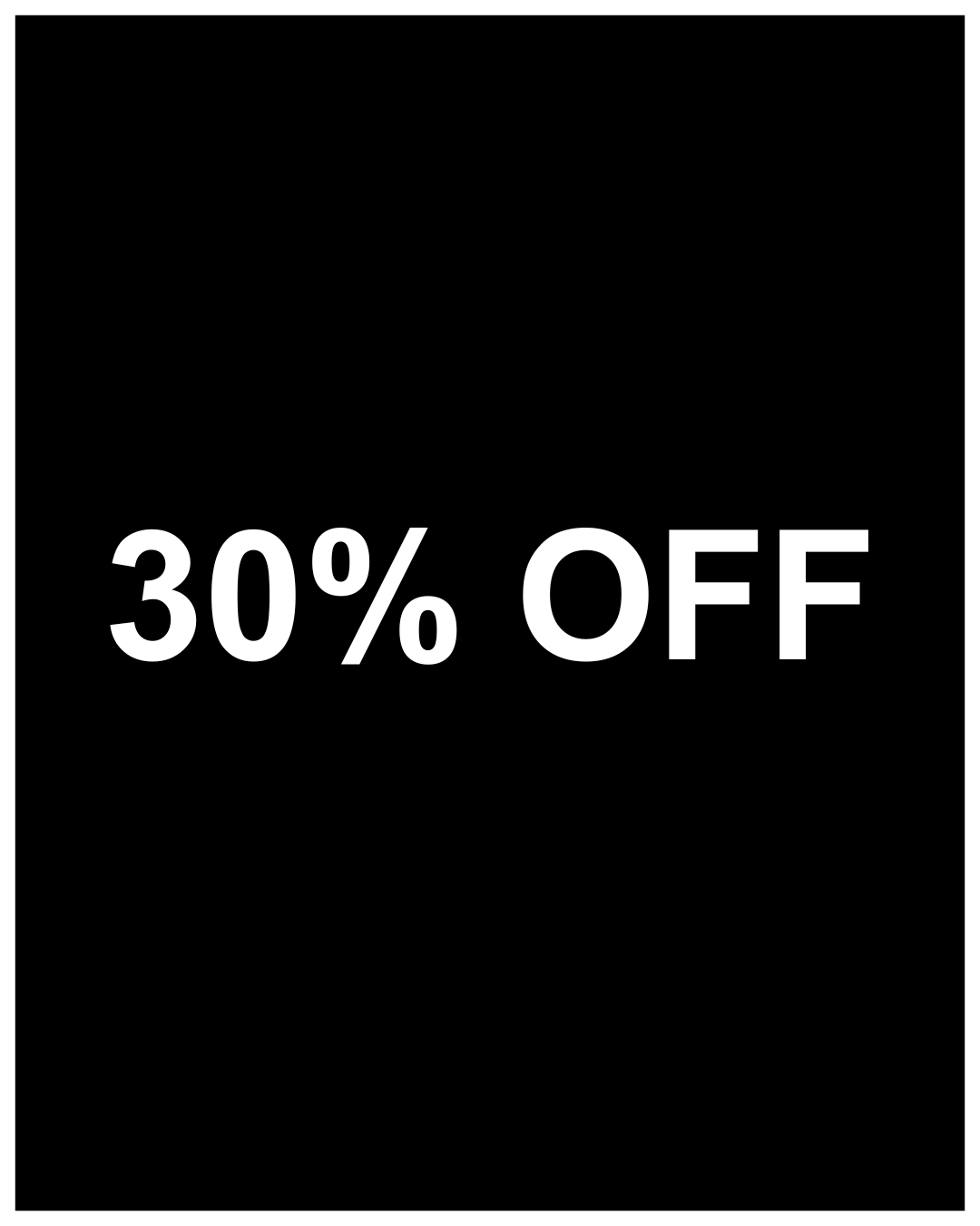 30% off collection for black friday