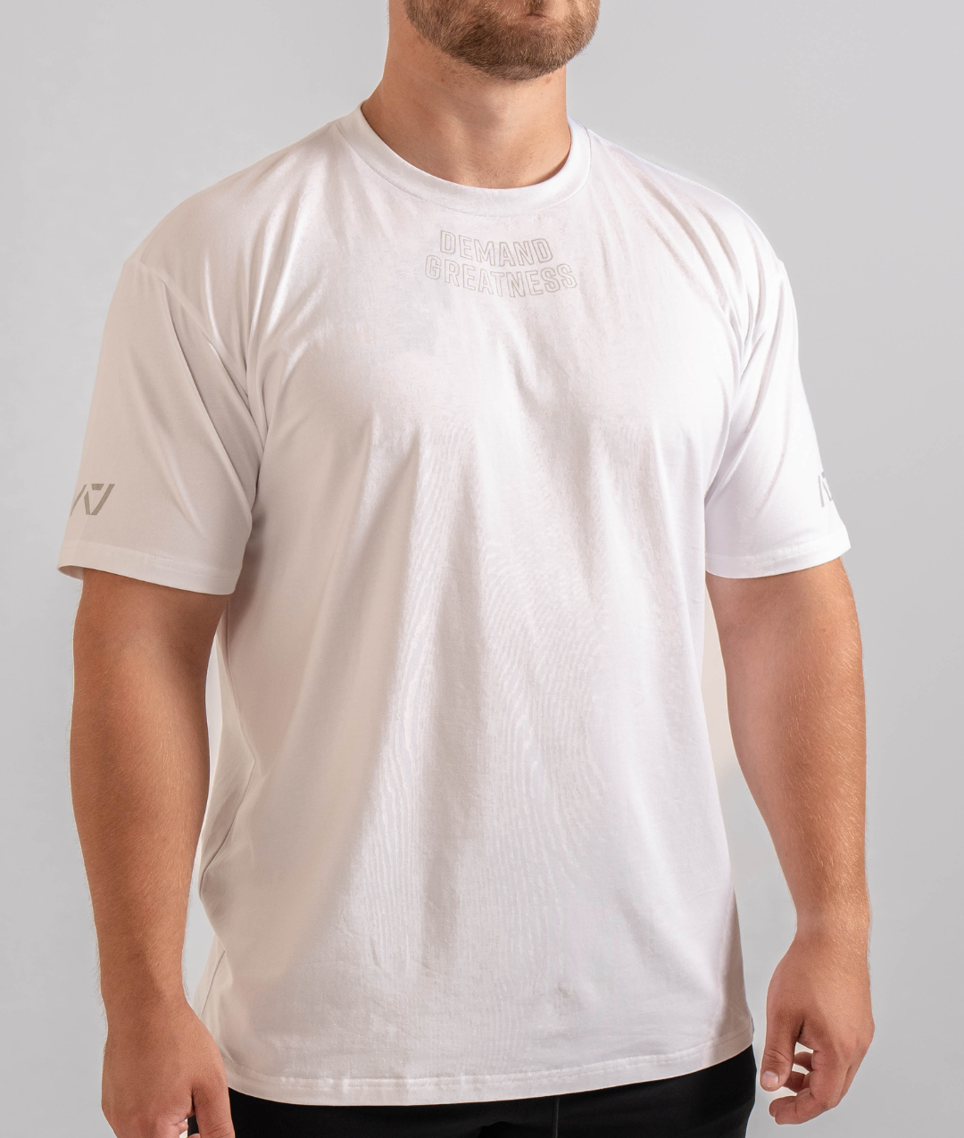 Front view of the white IPF approved meet shirt
