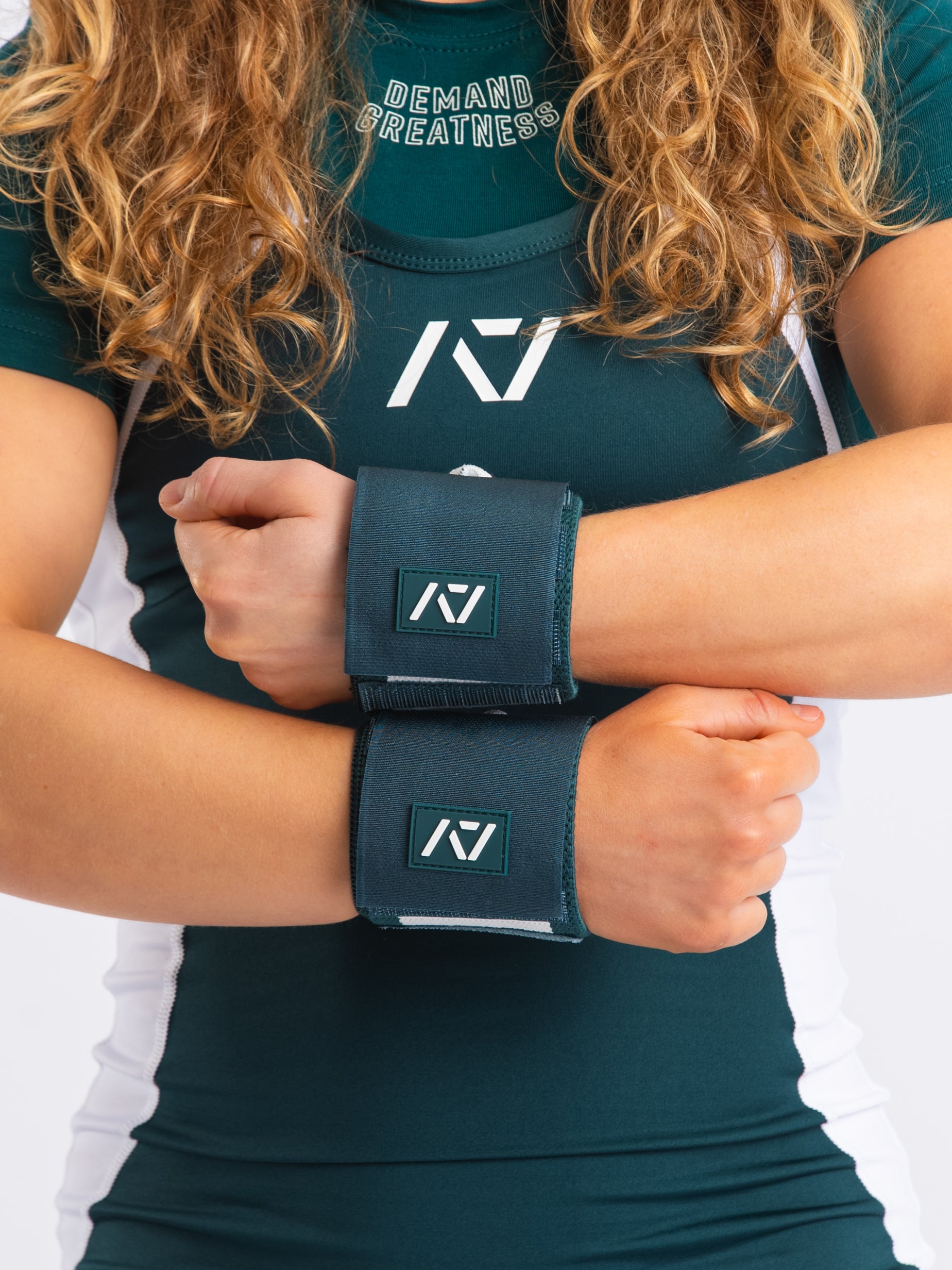 Zebra Wrist Wraps - Emerald Forás