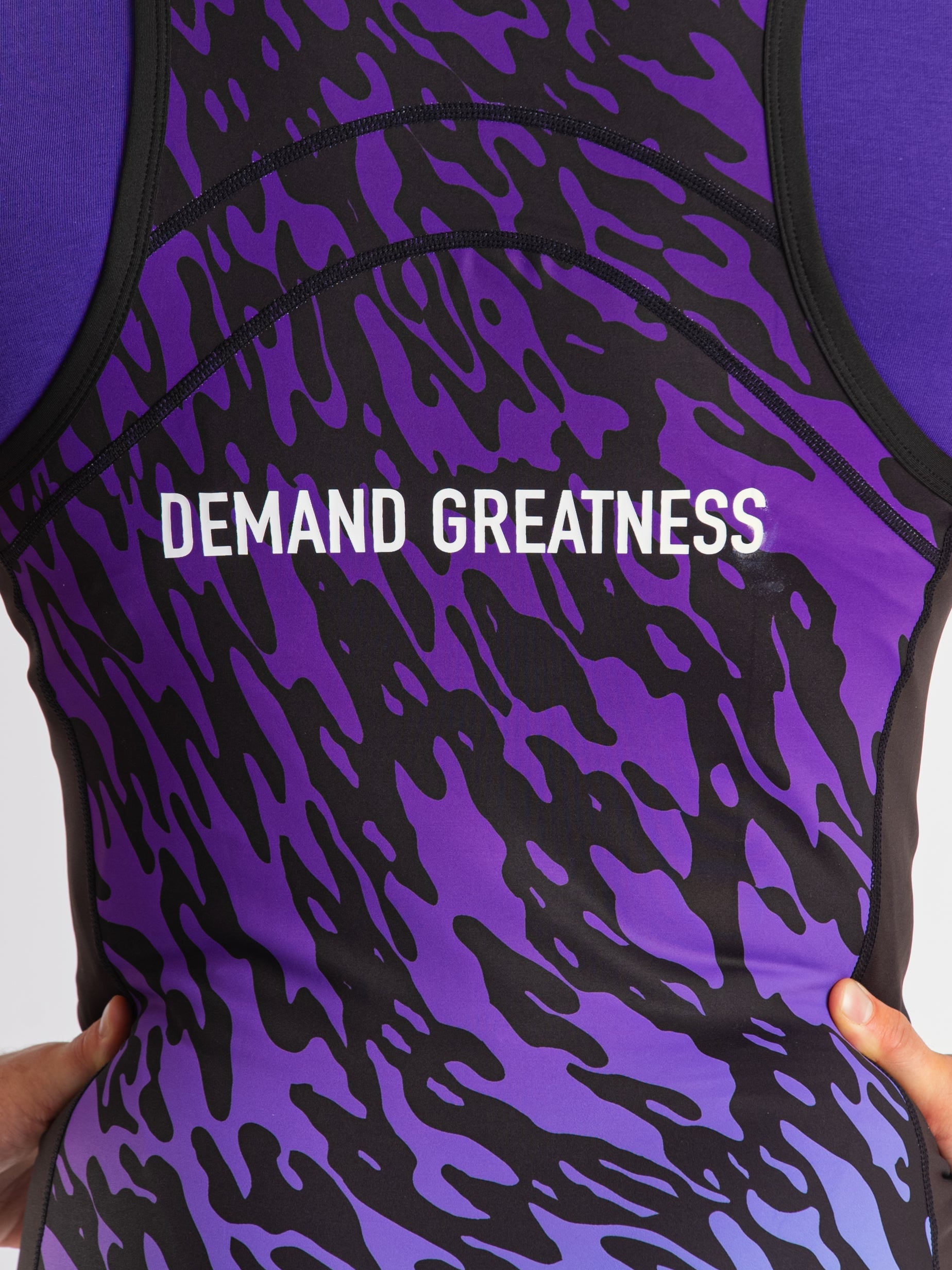 Rausch Men's Singlet - Violet Tiger