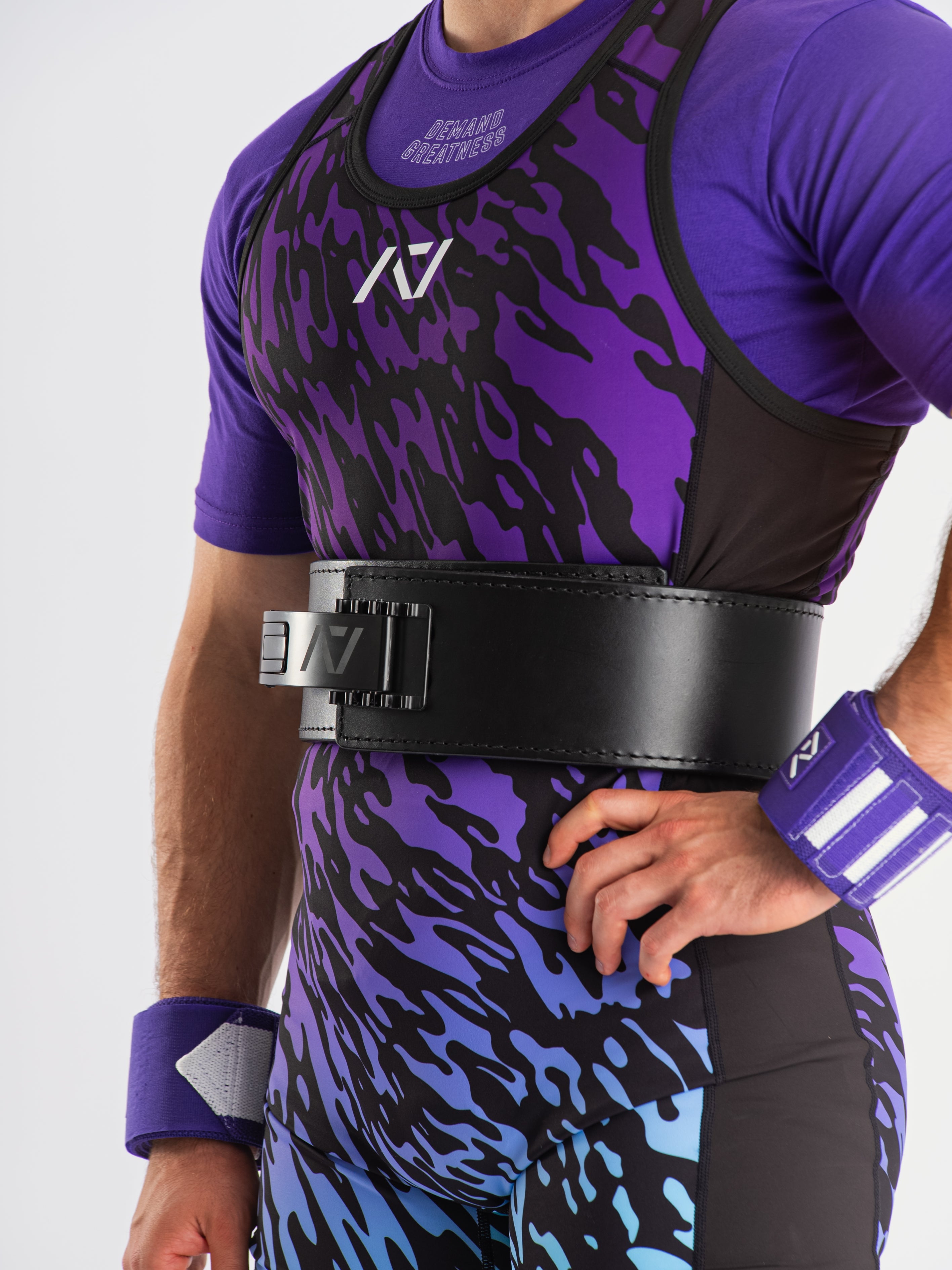 Rausch Men's Singlet - Violet Tiger