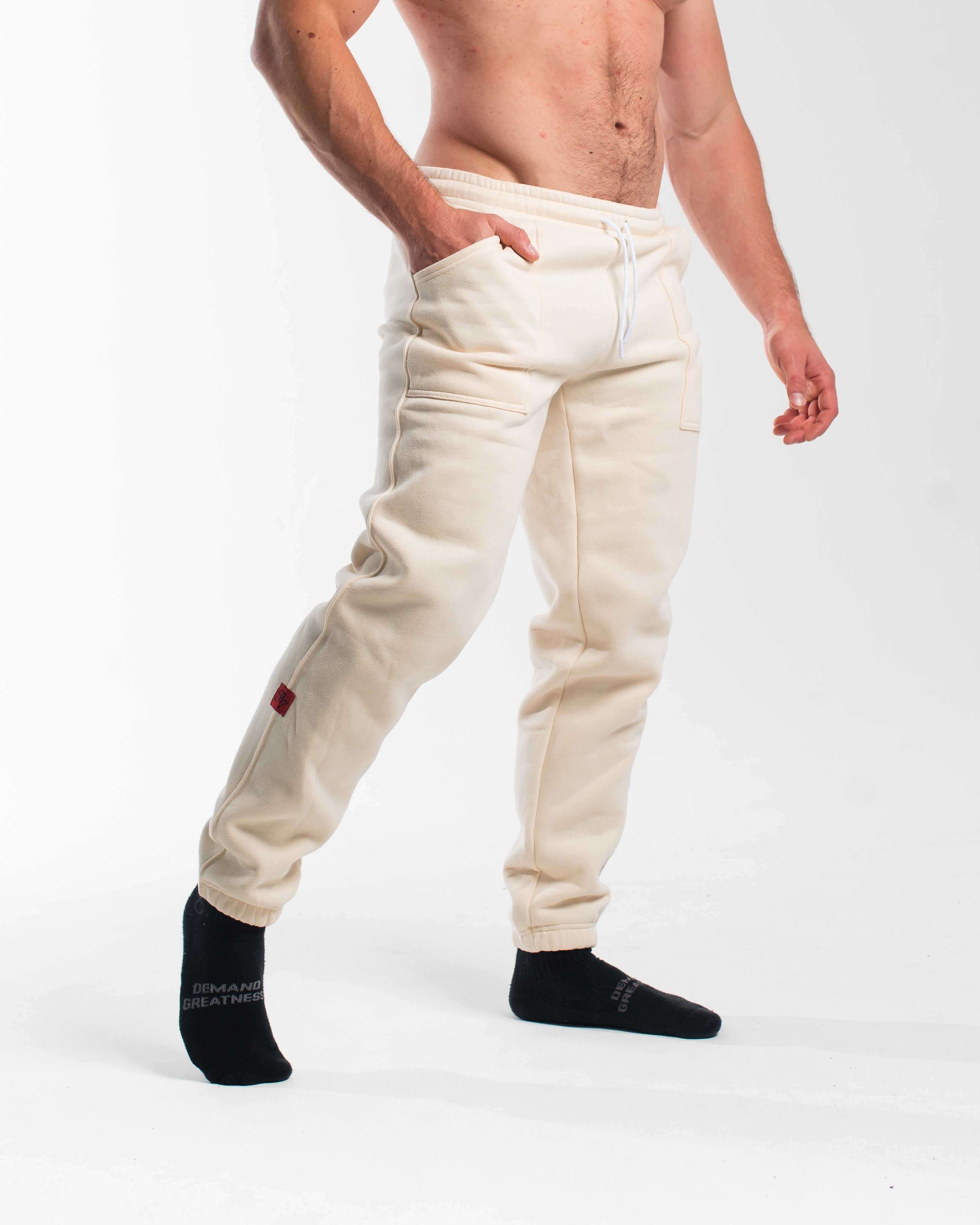 Script Joggers - Ivory