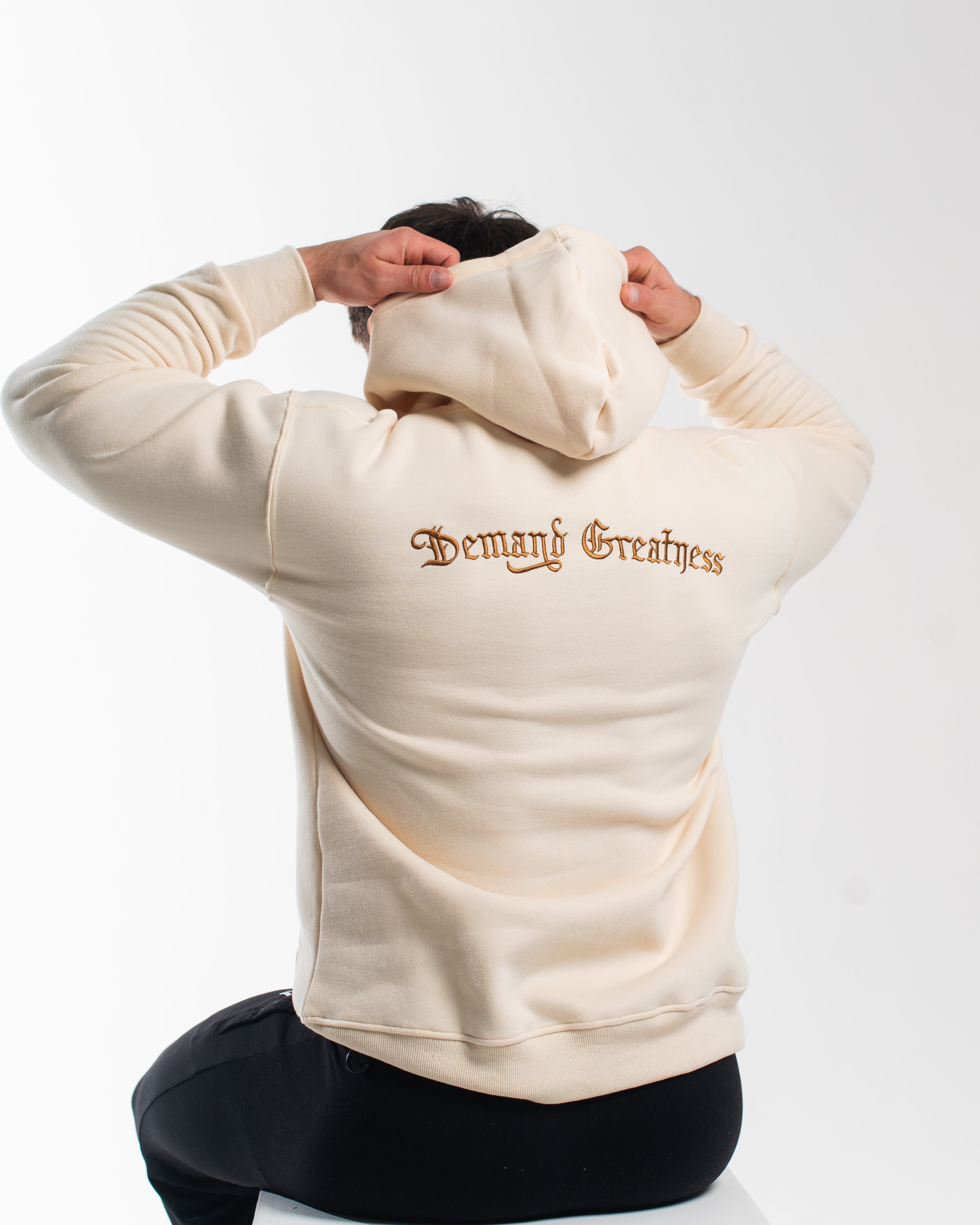 Script Hoodie - Ivory