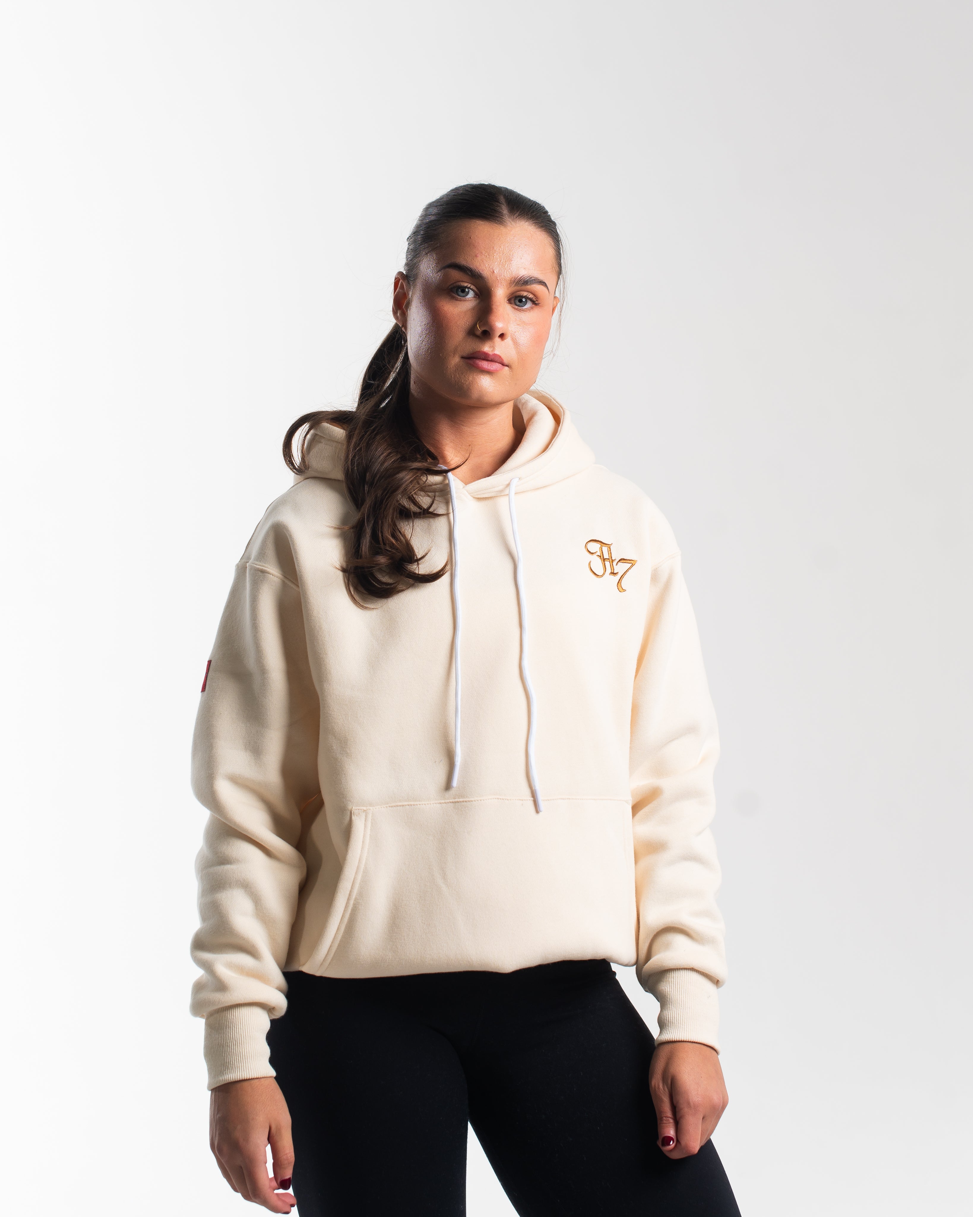 Script Hoodie - Ivory