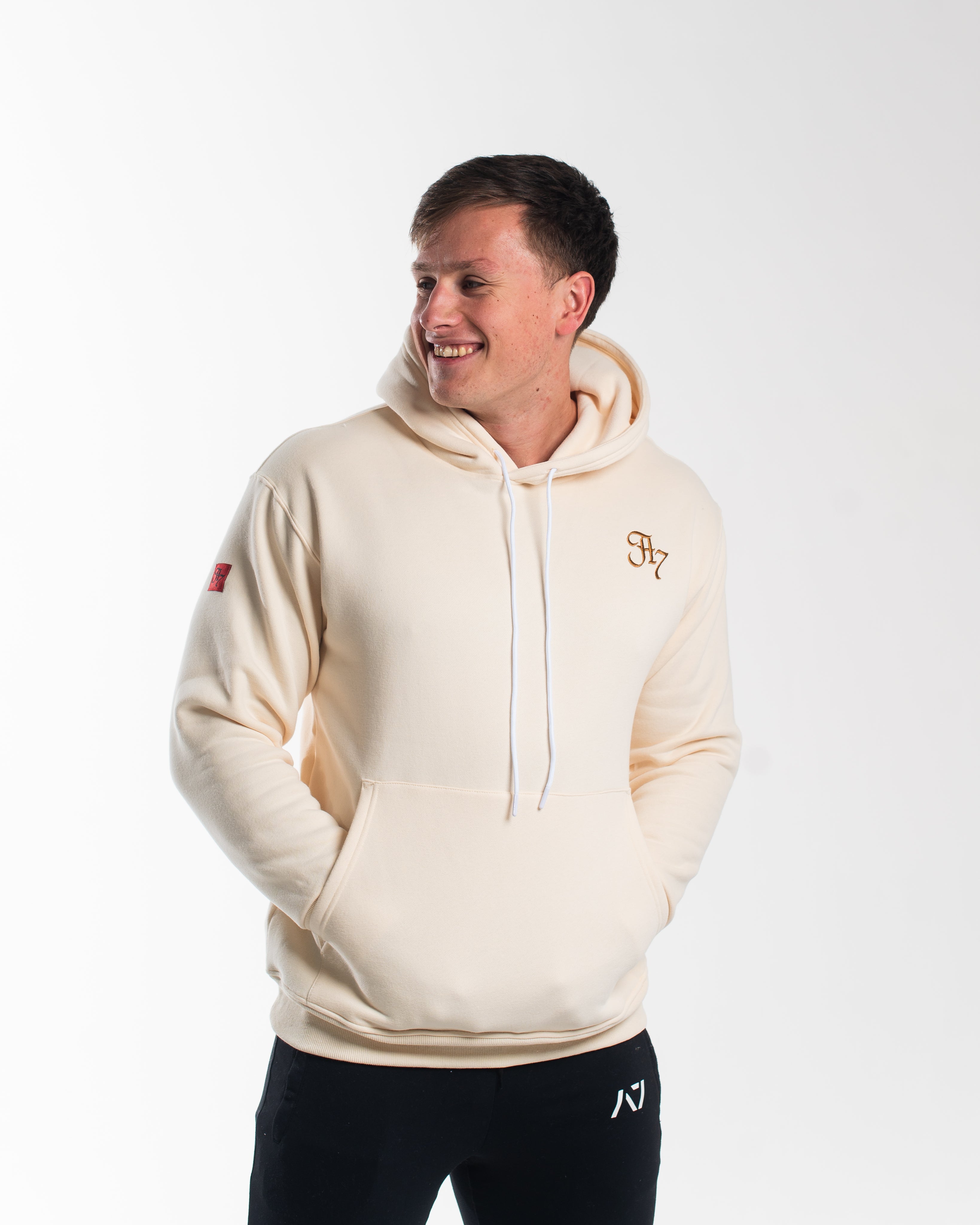 Script Hoodie - Ivory