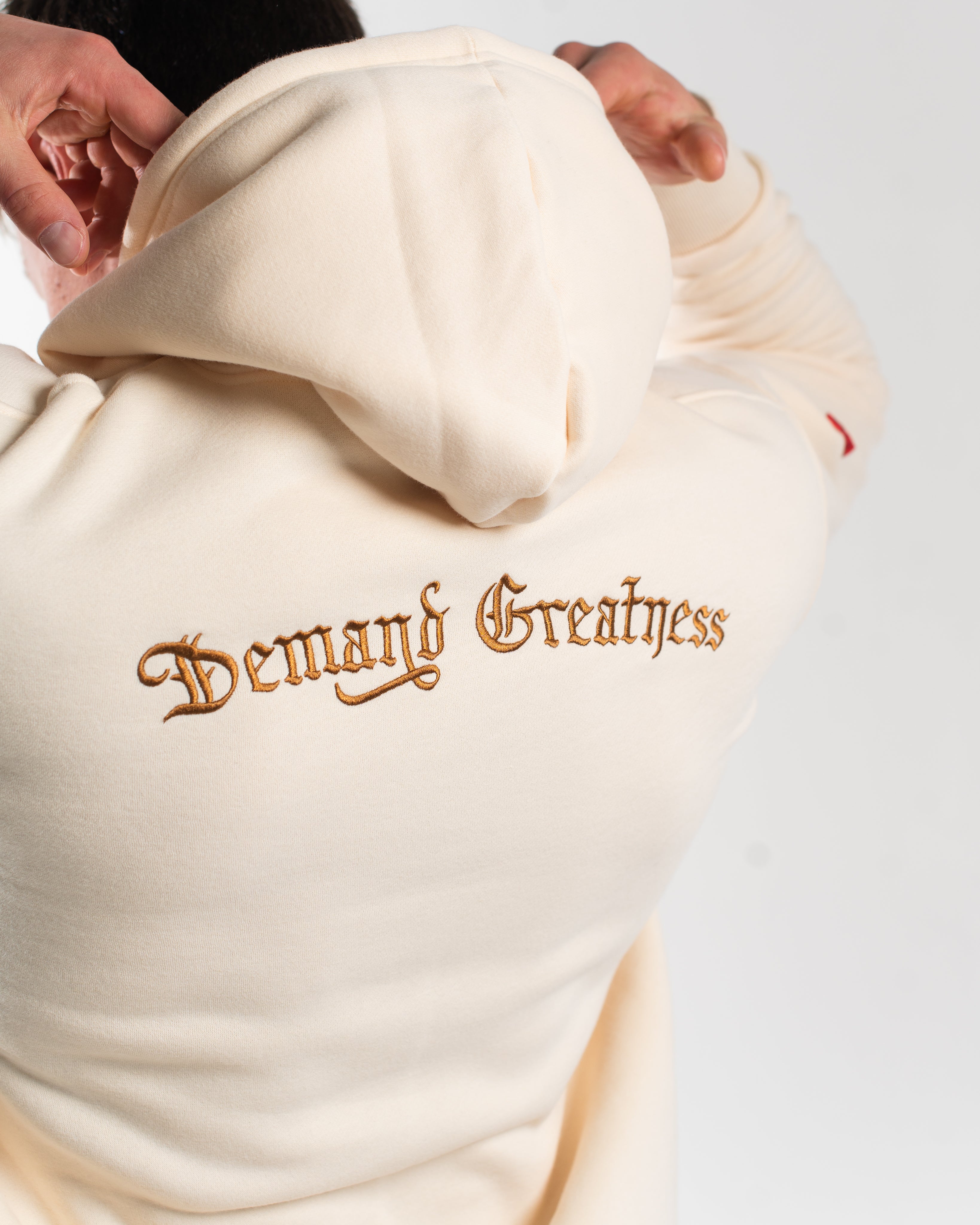 Script Hoodie - Ivory