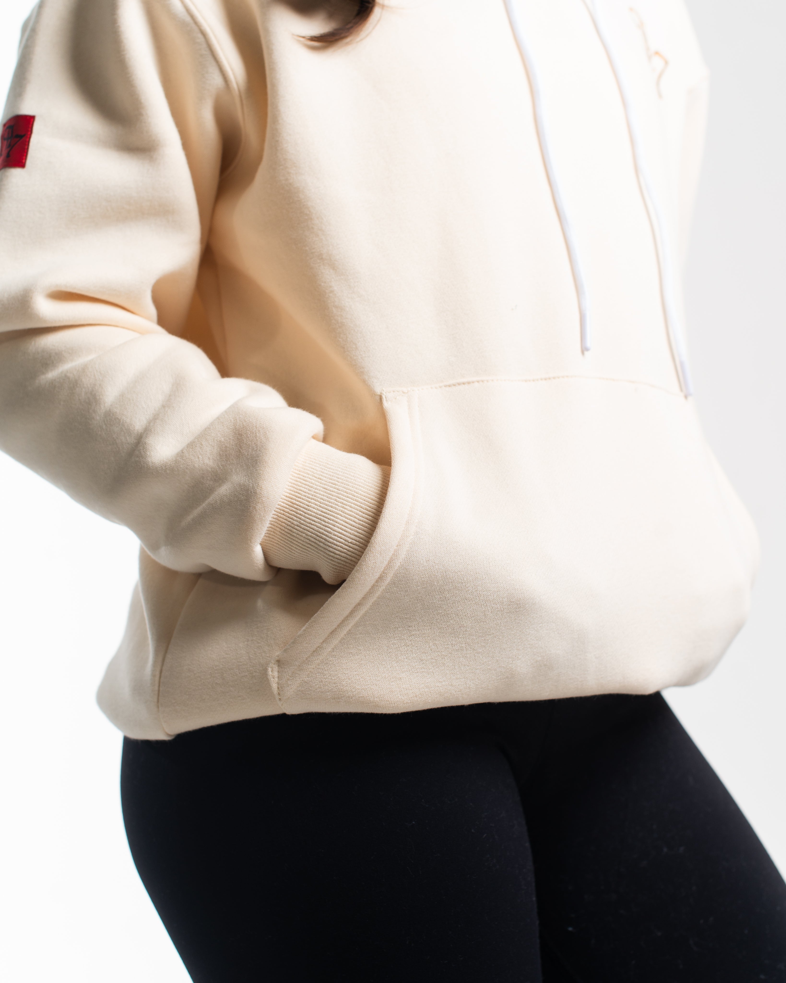 Script Hoodie - Ivory