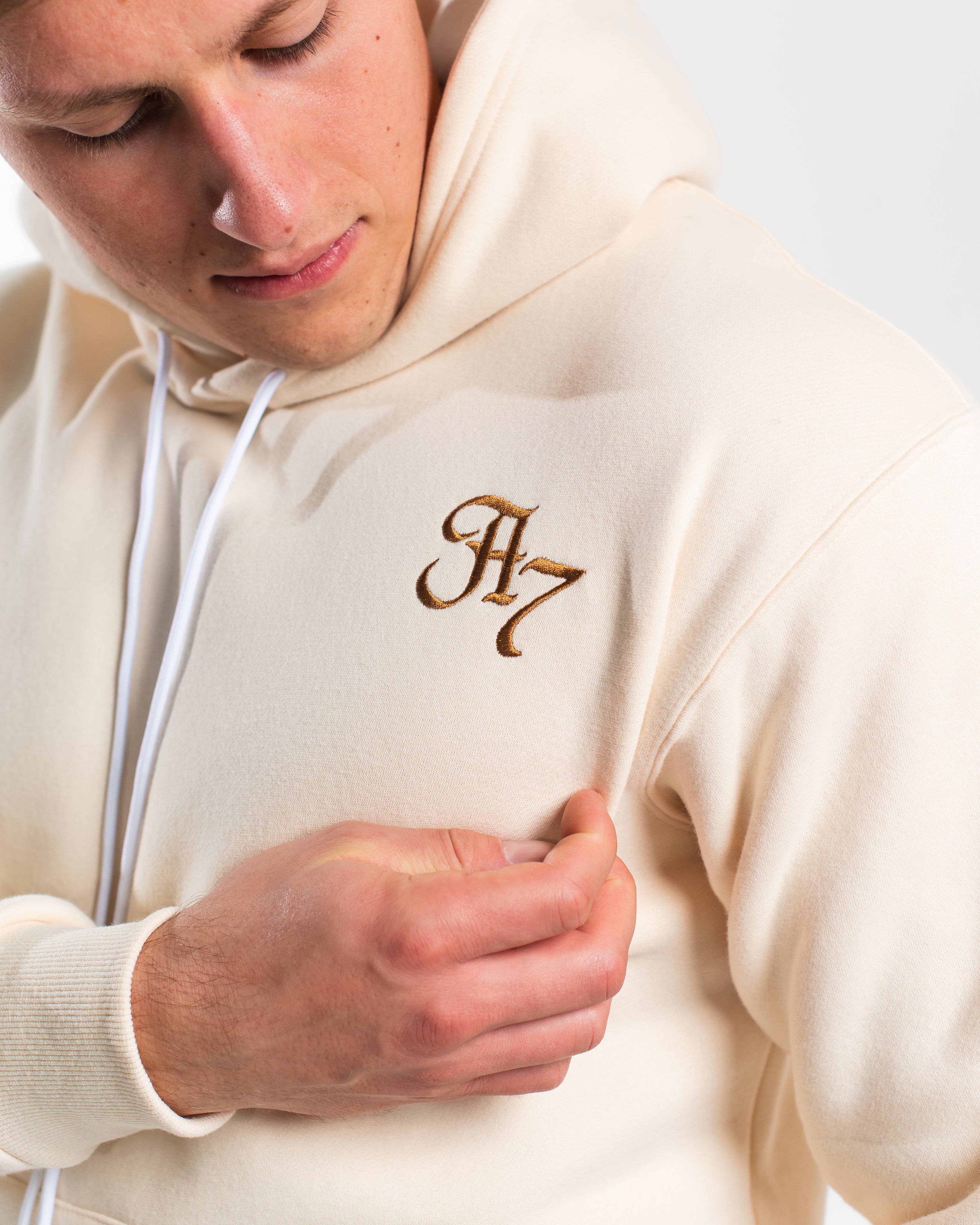 Script Hoodie - Ivory