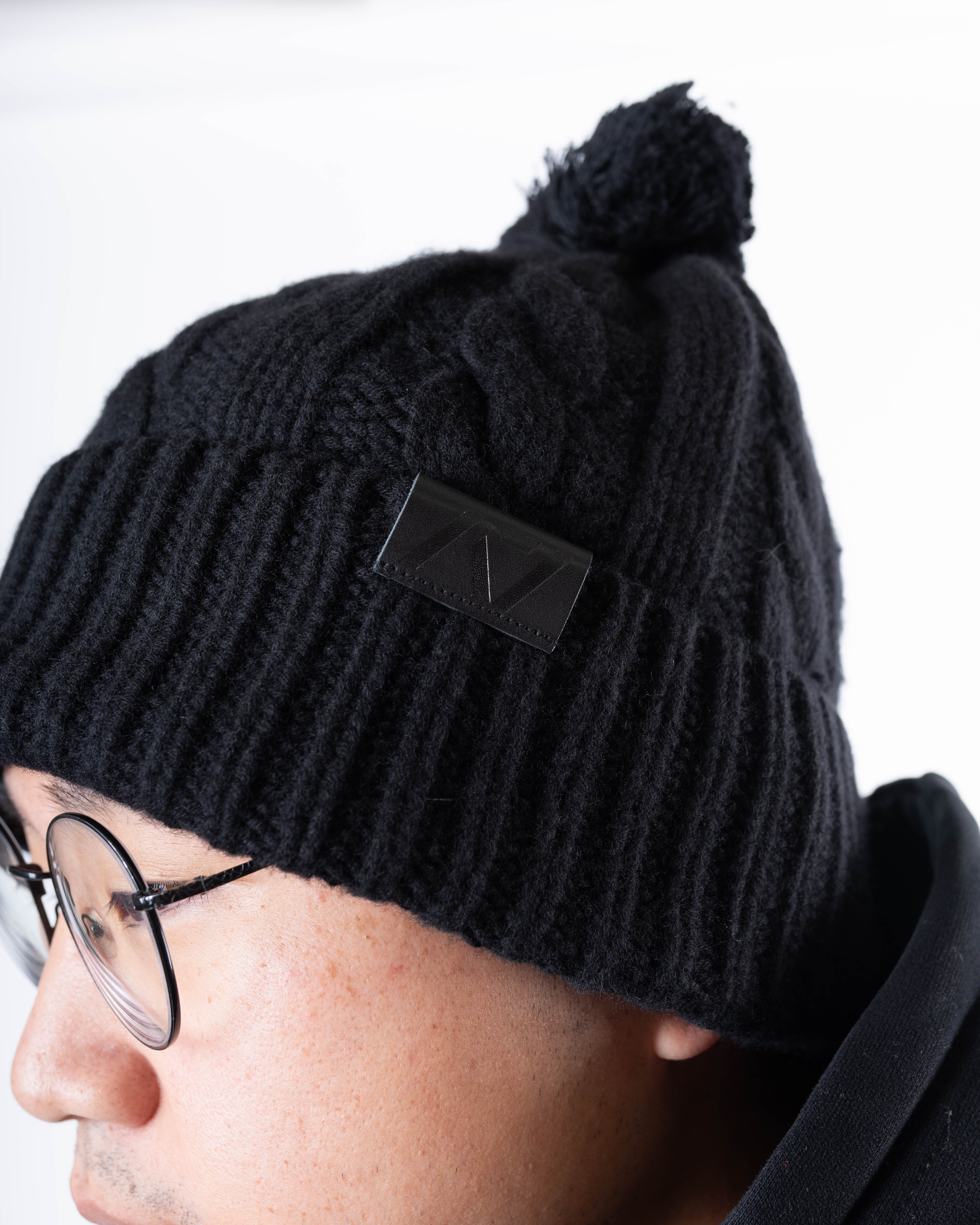 Merino Wool Pom Beanie