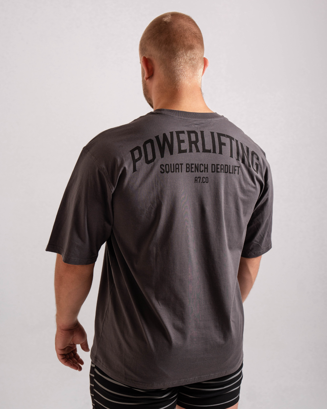 
                  
                    Powerlifting Over-Fit Unisex Shirt - Shadow Stone Gray
                  
                