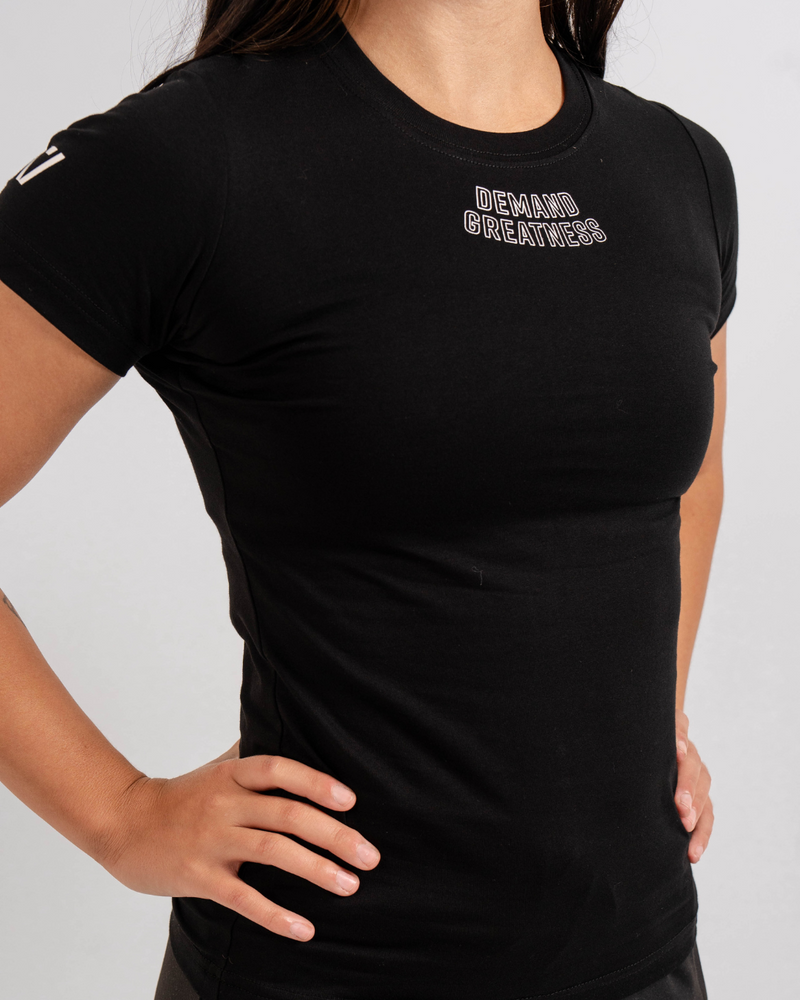 
                  
                    Demand Greatness True-Fit Women's Meet Shirt - Domino
                  
                