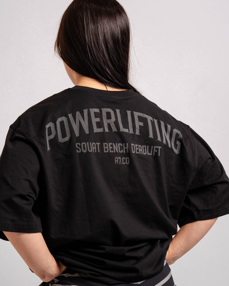 
                  
                    Powerlifting Over-Fit Unisex Shirt - Shadow Stone Black
                  
                