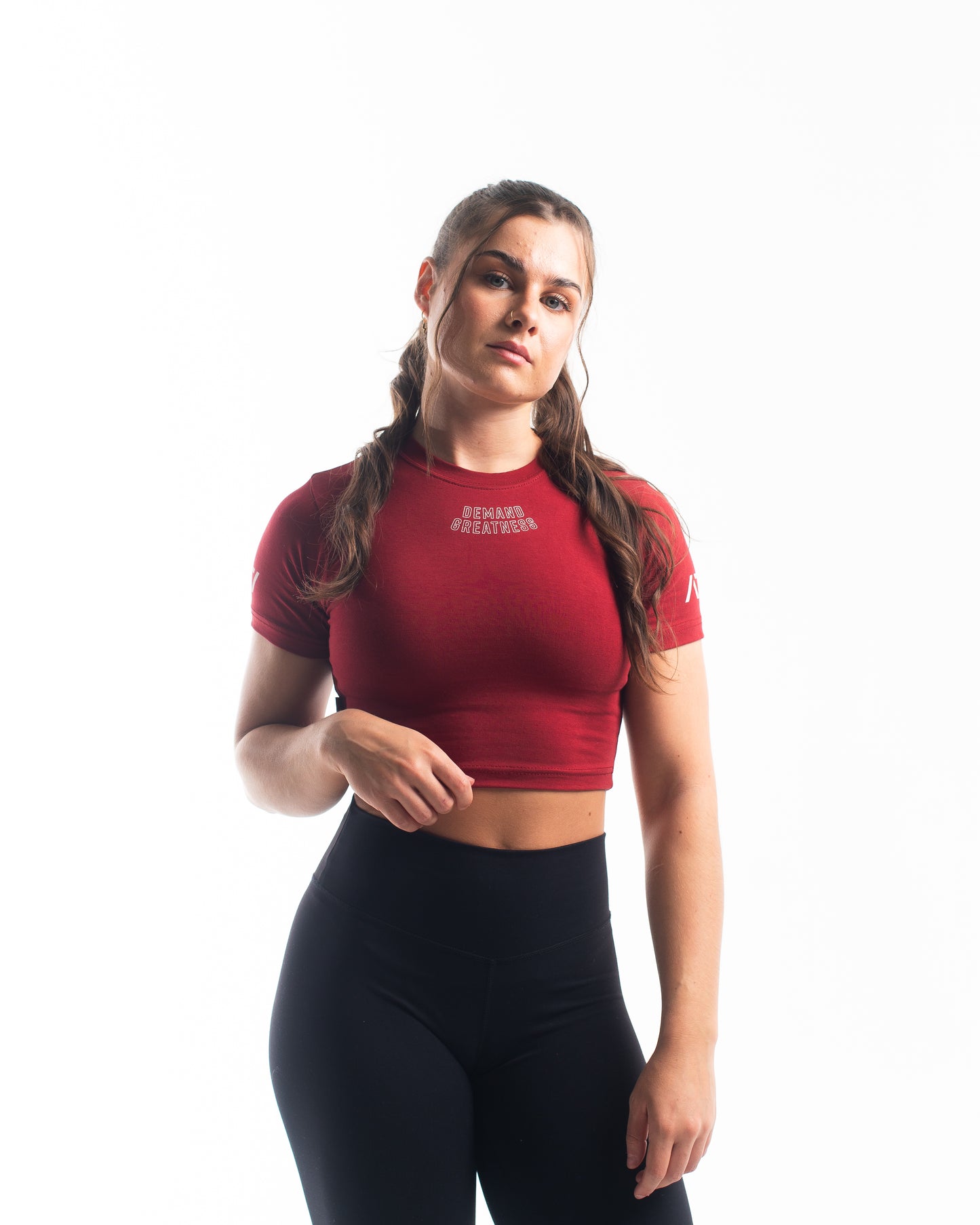 WOMENS RUNNING BARE ALL TIED UP CROP TOP