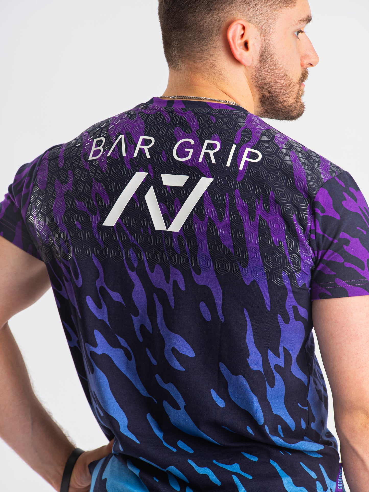 
                  
                    Violet Tiger Divided Men's Bar Grip Shirt
                  
                