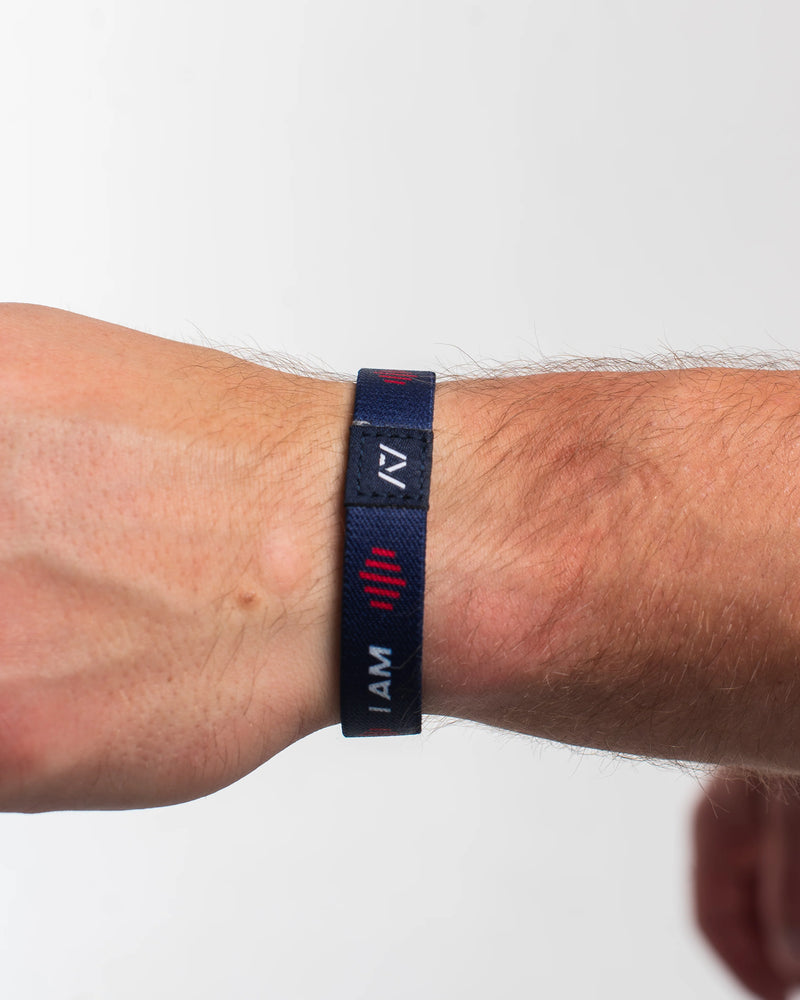 
                  
                    Stretchy Wristband - I am A7 I Demand Greatness - Americana
                  
                