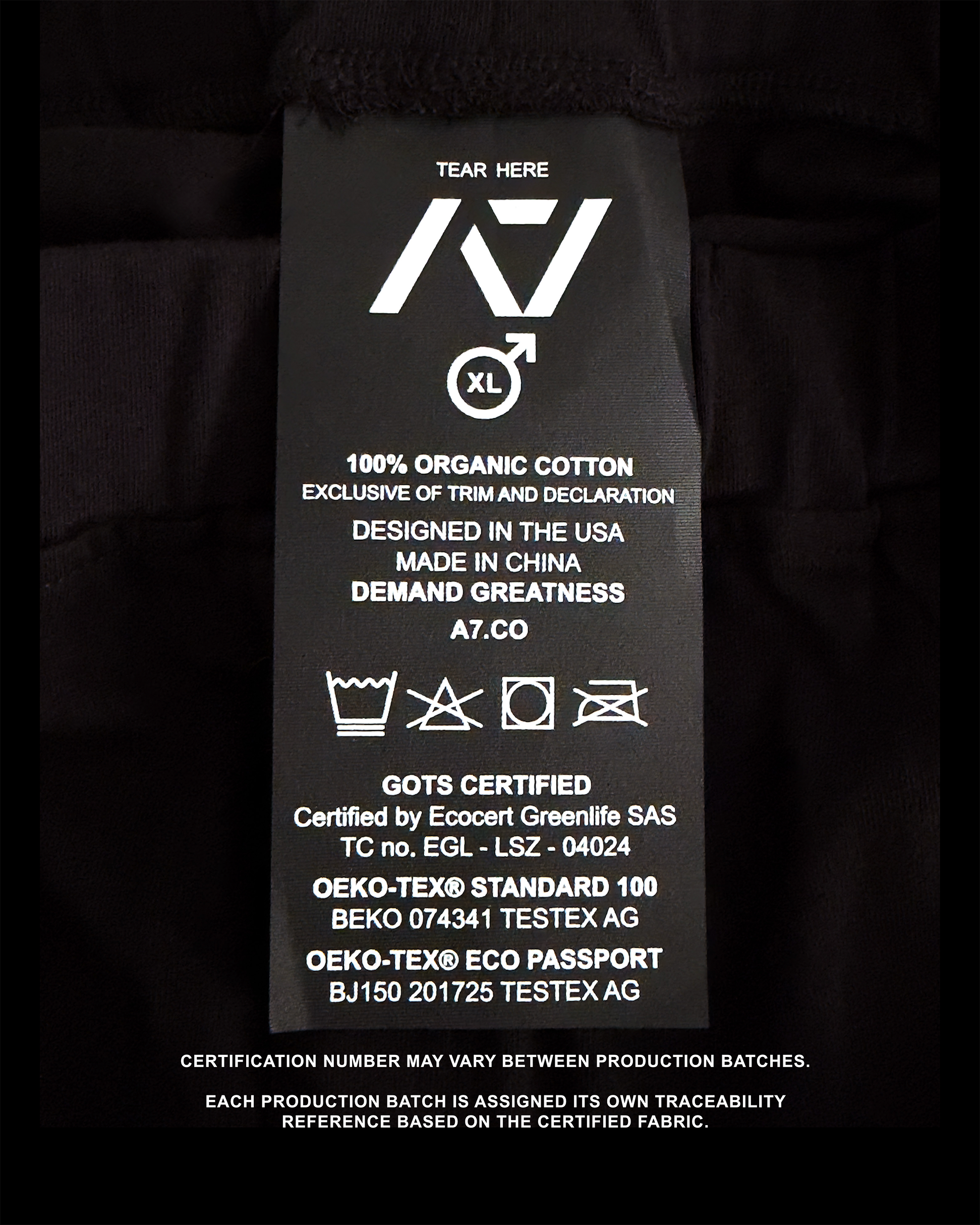 Organic Cotton Men's Boxers - Black