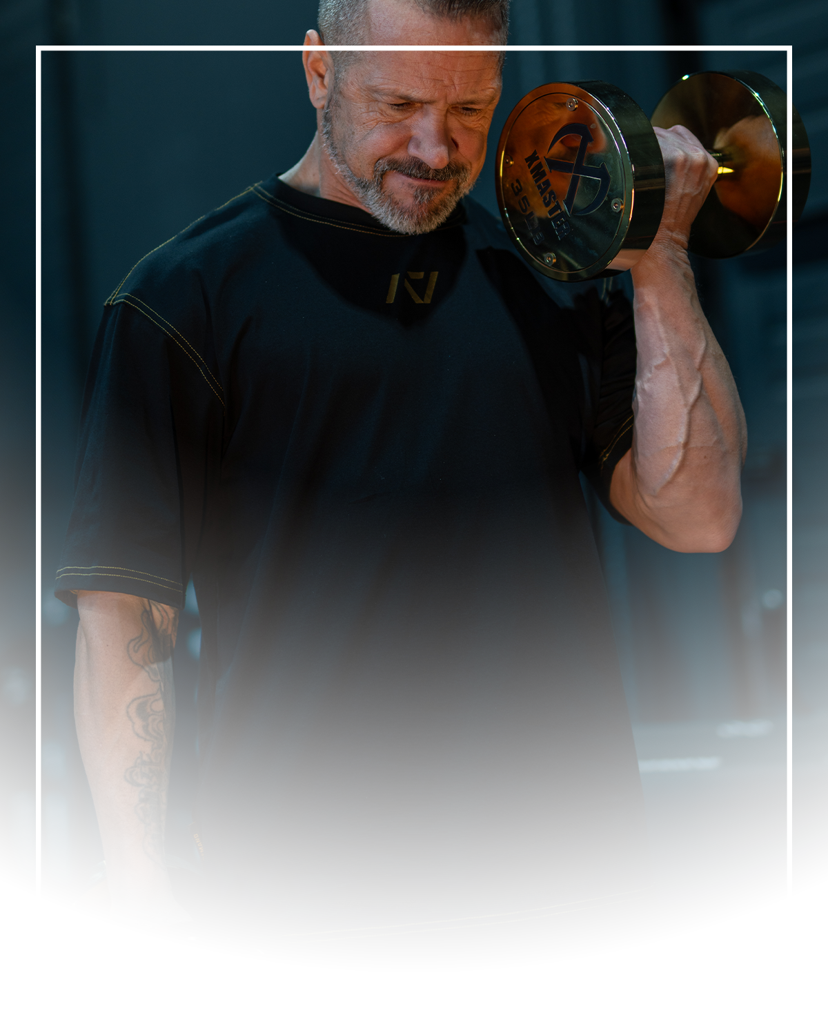 Gold Standard Over-Fit worn by male lifter