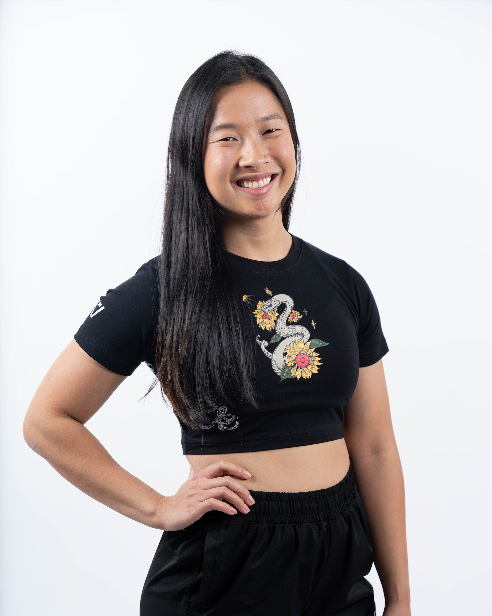 A7 BAR GRIP TシャツCHINESE SPRING FESTIVAL Timeless True-Fit Women's Bar Grip Cop - Charcoal - A7