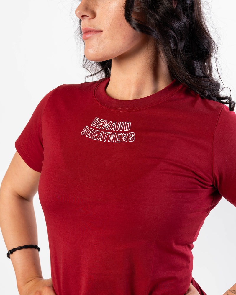 
                  
                    Demand Greatness True-Fit Women's Meet Shirt - Ivory Rose
                  
                