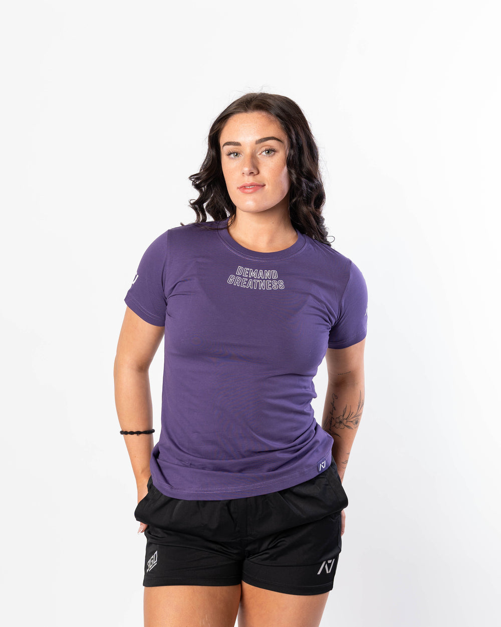 Demand Greatness True-Fit Women's Meet Shirt - Purple