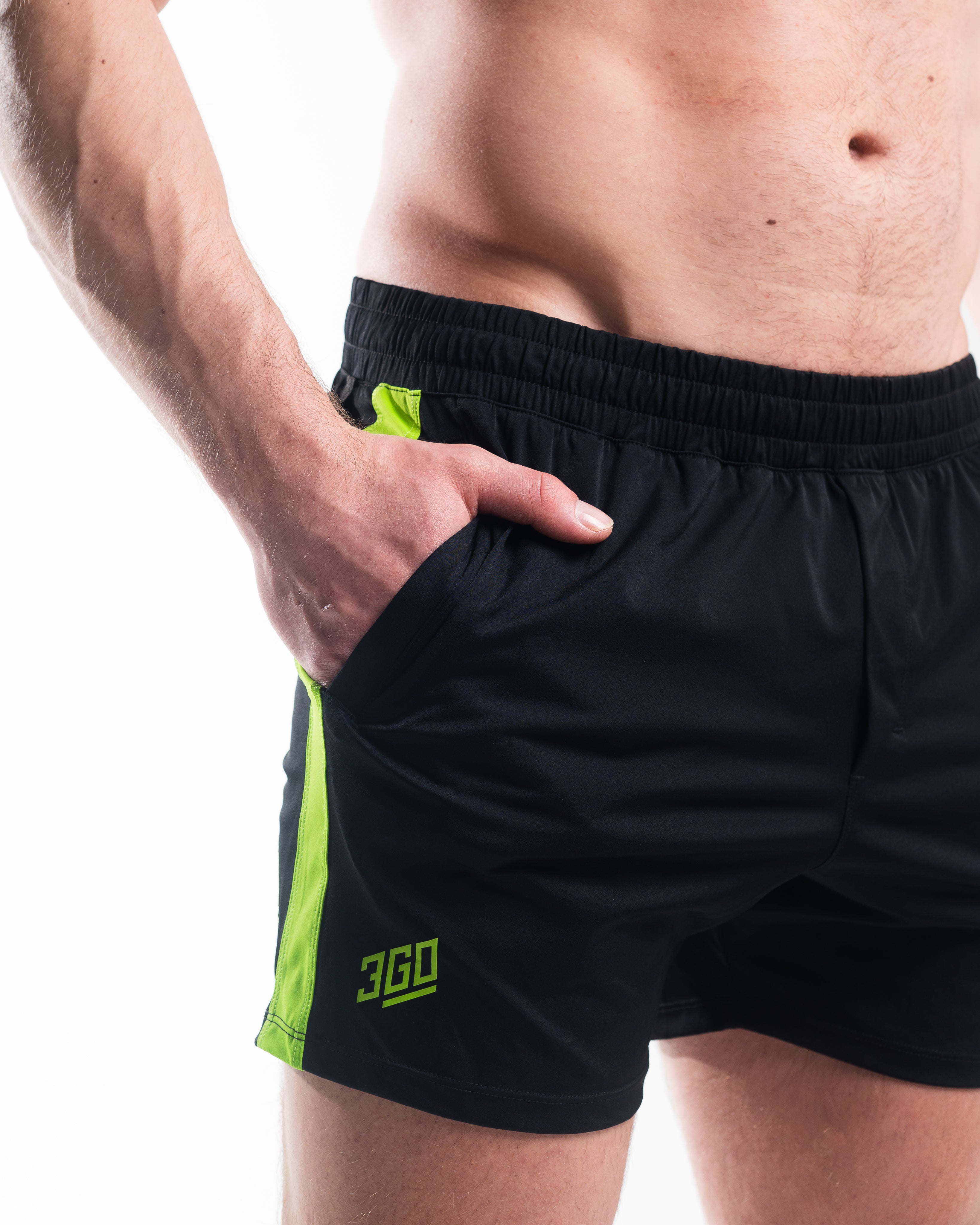 Ripstop nylon pocket with hidden mini wallet pocket on Alien 360Go Shorts for functional, secure storage.