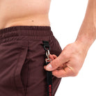 Dual side key clips on Mahogany 360Go KWD Shorts to keep small items secure while lifting or training.