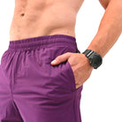 Ripstop nylon pocket and hidden mini wallet compartment on Berry 360Go Shorts for functional, secure storage.