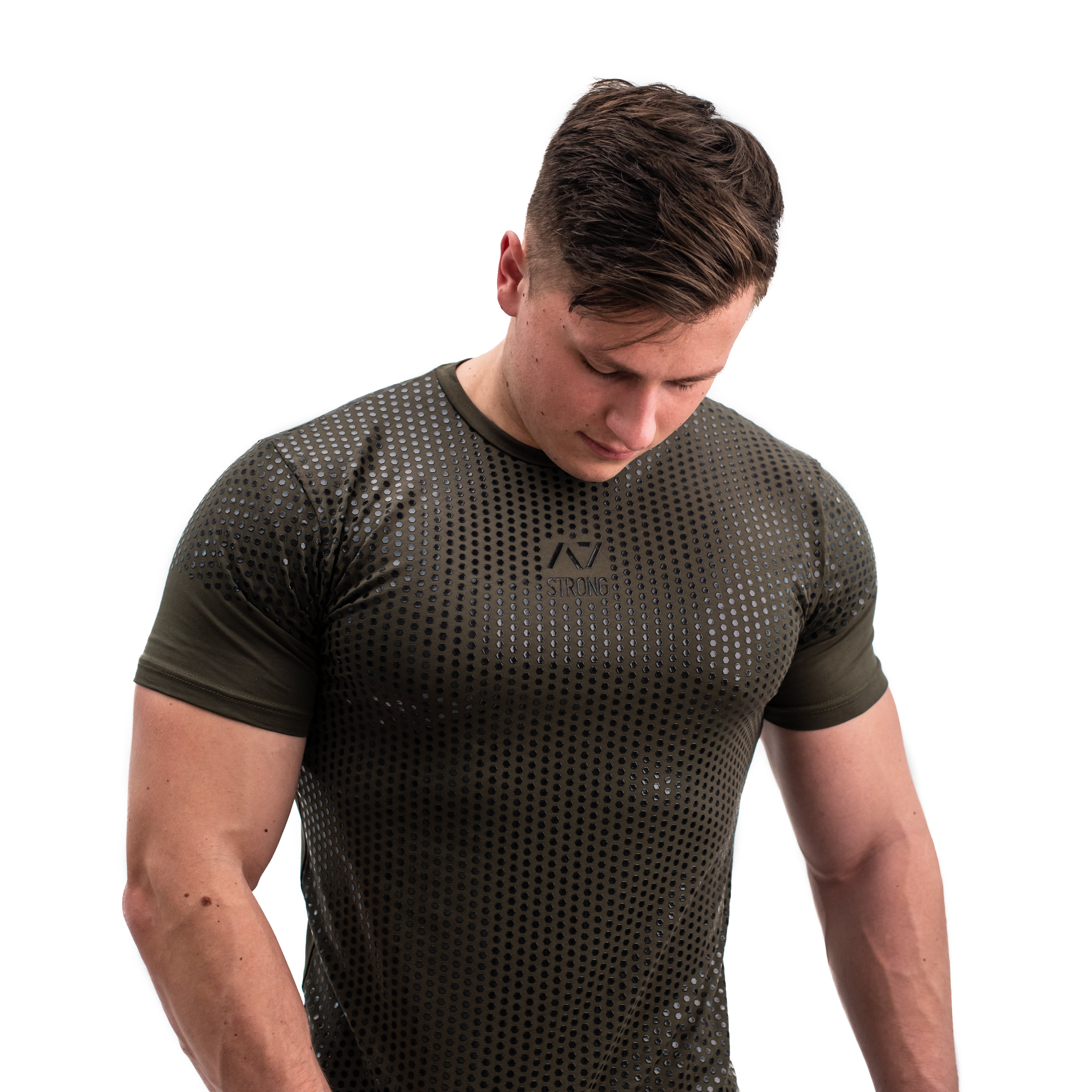 Strongman Hex Bar Grip Men's Shirt - A7