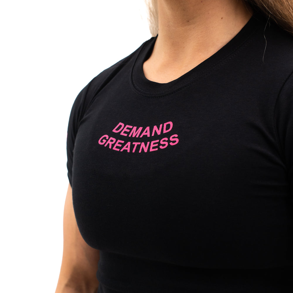 
                  
                    Demand Greatness Women's Meet Shirt - Pink
                  
                