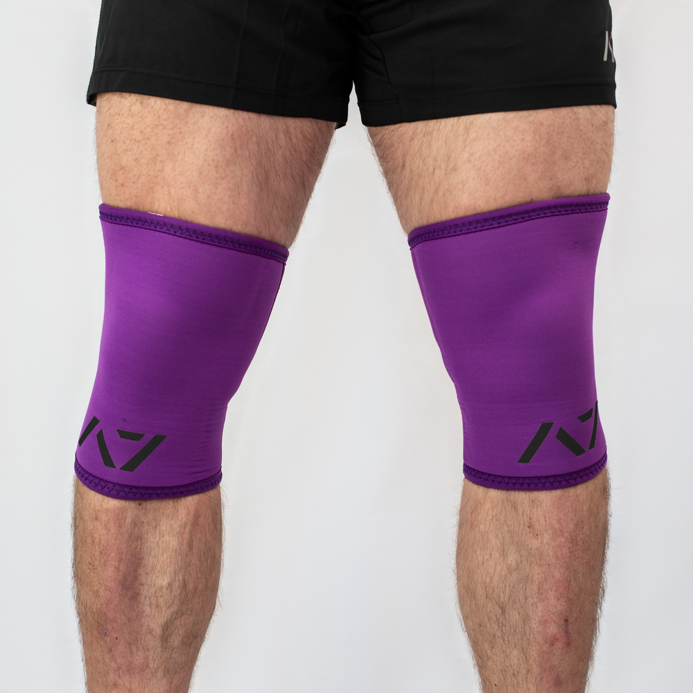 CONE Knee Sleeves - USPA & IPF Approved - Purple (Black Logo)