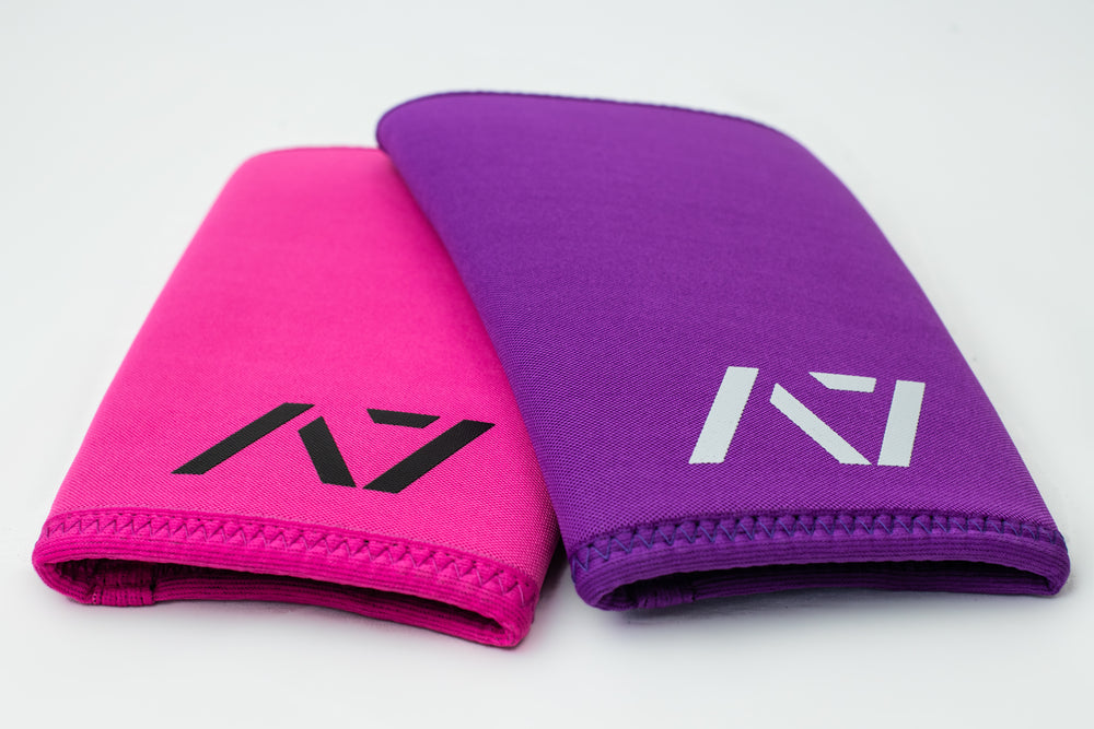 
                  
                    CONE Knee Sleeves - USPA & IPF Approved - Purple (Gray Logo)
                  
                