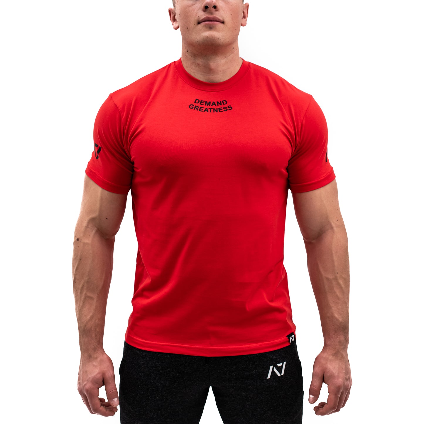 
                  
                    Demand Greatness IPF Approved Logo Men's Meet Shirt - Red
                  
                