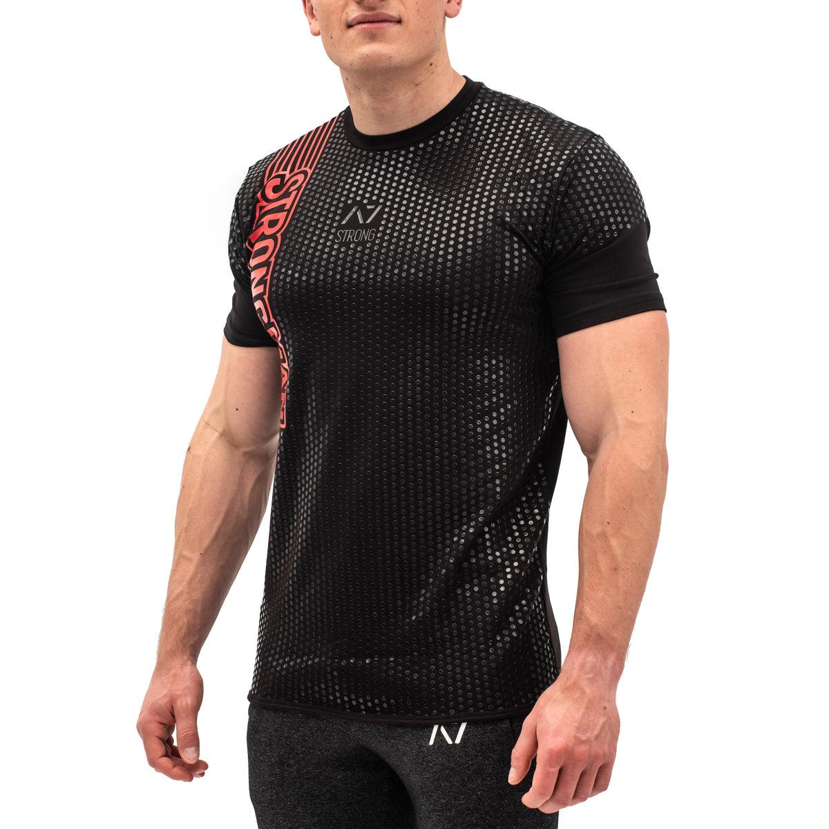 Chemise De Force A7 Strongwear Bar Grip Pour Powerlifting - Taille M, Couleurs Patriotiques - Occasion Légère