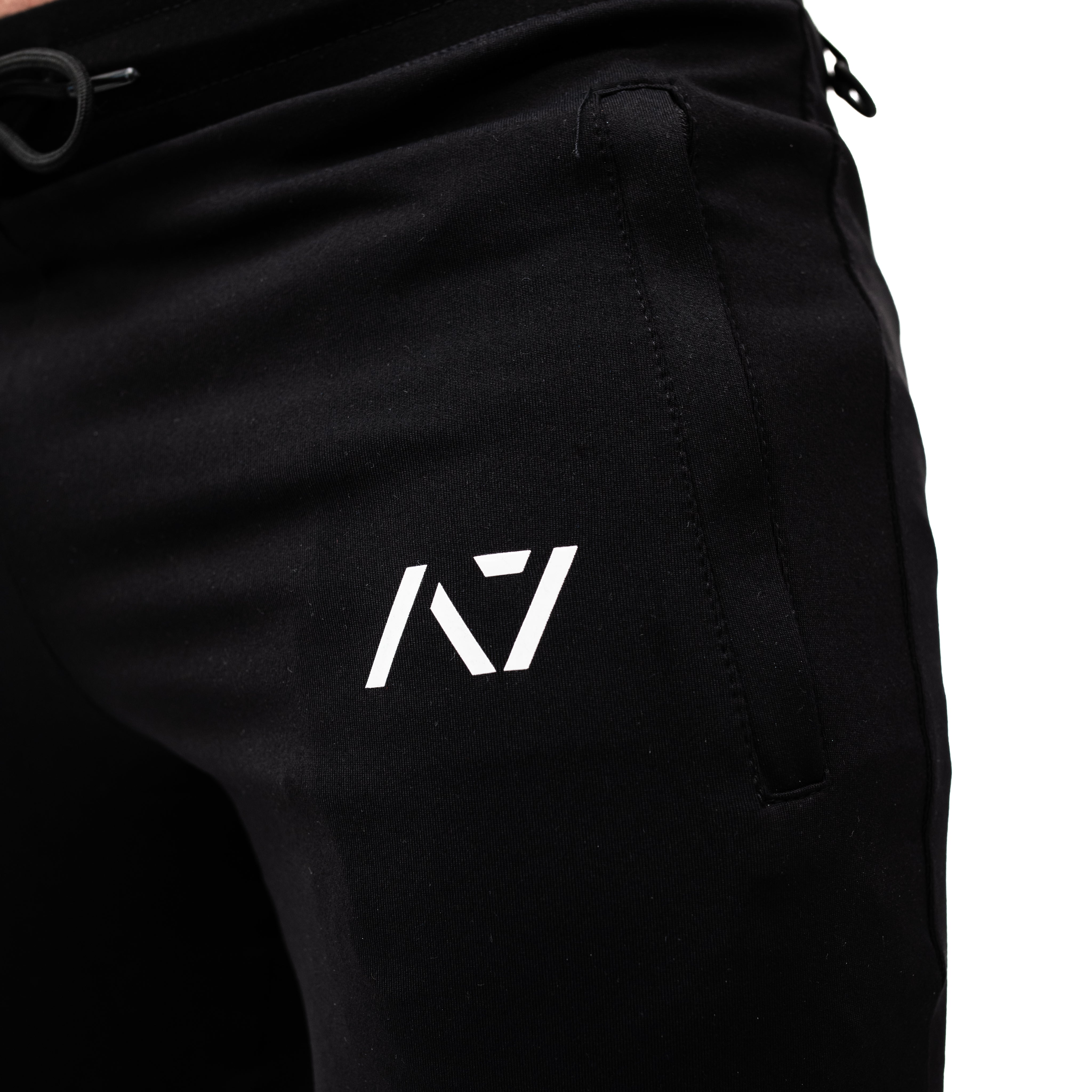 Defy Black Unisex Workout Joggers | Black Jogger Pants – A7